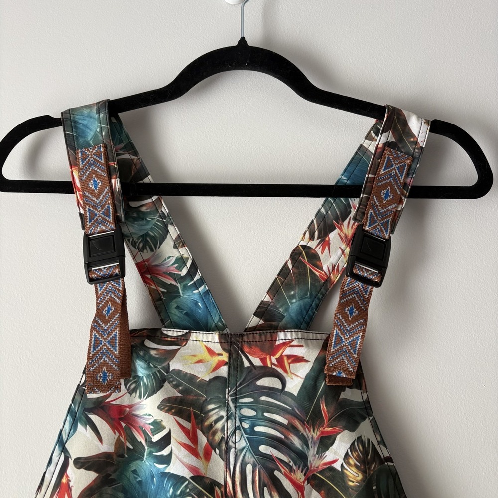 KAVU San Blas Overalls Island Canopy Size S Relaxed Fit Quick Dry Tropical Leaf - Picture 4 of 12